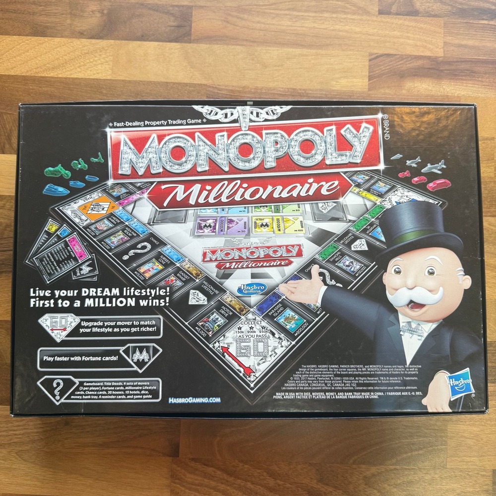 Monopoly Millionaire Board Game First to a Million Wins 2017 Edition Complete - Picture 6 of 6